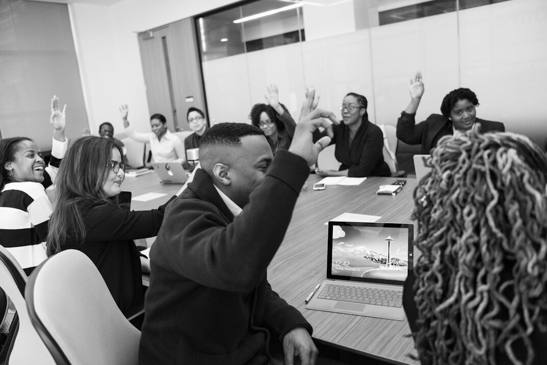 diverse team brainstorming