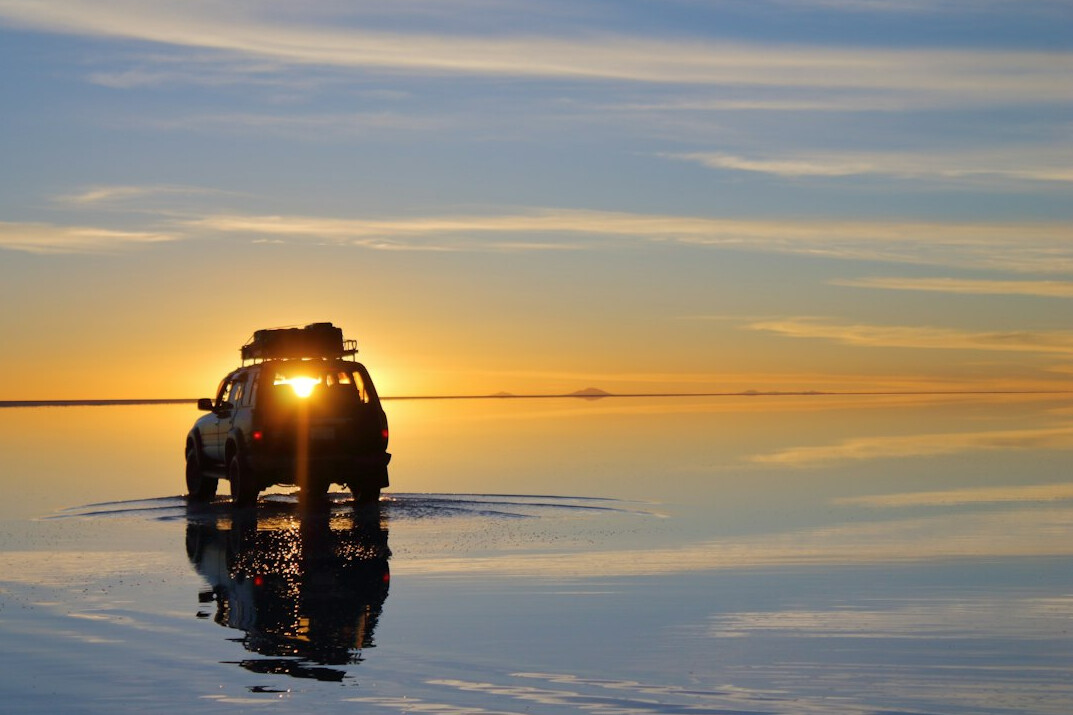 sunset reflection