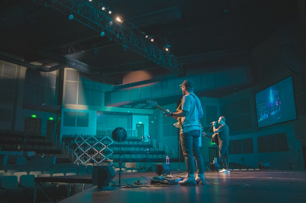 authentic speaker on stage